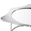 Posh Living Lamiyah Coffee Table Chrome With Mirrored Top