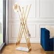 Posh Living Kayliana  Marble Base Freestanding Coat Rack Gold