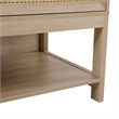 Posh Living Aralyn Wood Storage Cabinet Wardrobe Dresser in Natural/Beige