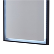 Posh Living Auron Rectangular Glass Mirror with LED Lights in Black