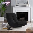 Posh Living Allana Upholstered Sherpa & Wood Rocking Chair in Black