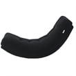Posh Living Allana Upholstered Sherpa & Wood Rocking Chair in Black