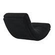 Posh Living Allana Upholstered Sherpa & Wood Rocking Chair in Black