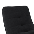 Posh Living Allana Upholstered Sherpa & Wood Rocking Chair in Black