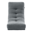 Posh Living Allana Upholstered Sherpa & Wood Rocking Chair in Gray