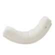 Posh Living Allana Upholstered Sherpa & Wood Rocking Chair in Ivory White