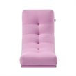 Posh Living Allana Upholstered Linen & Wood Rocking Chair in Pink