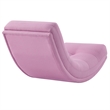 Posh Living Allana Upholstered Linen & Wood Rocking Chair in Pink