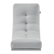 Posh Living Allana Upholstered Linen & Wood Rocking Chair in Gray
