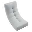 Posh Living Allana Upholstered Linen & Wood Rocking Chair in Gray