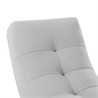 Posh Living Allana Upholstered Linen & Wood Rocking Chair in Gray