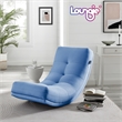 Posh Living Allana Upholstered Linen & Wood Rocking Chair in Blue