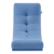 Posh Living Allana Upholstered Linen & Wood Rocking Chair in Blue