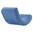 Posh Living Allana Upholstered Linen & Wood Rocking Chair in Blue