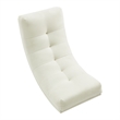 Posh Living Allana Upholstered Linen & Wood Rocking Chair in Beige