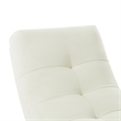 Posh Living Allana Upholstered Linen & Wood Rocking Chair in Beige