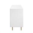 Posh Living Vail 2-Drawer Modern Wood Sideboard Buffet Cabinet in White/Gold