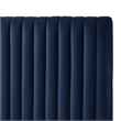 Posh Living Evette Velvet Queen Platform Bed Navy
