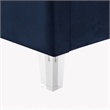Posh Living Evette Velvet Twin XL Platform Bed Navy