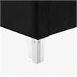 Posh Living Evette Velvet King Platform Bed Black