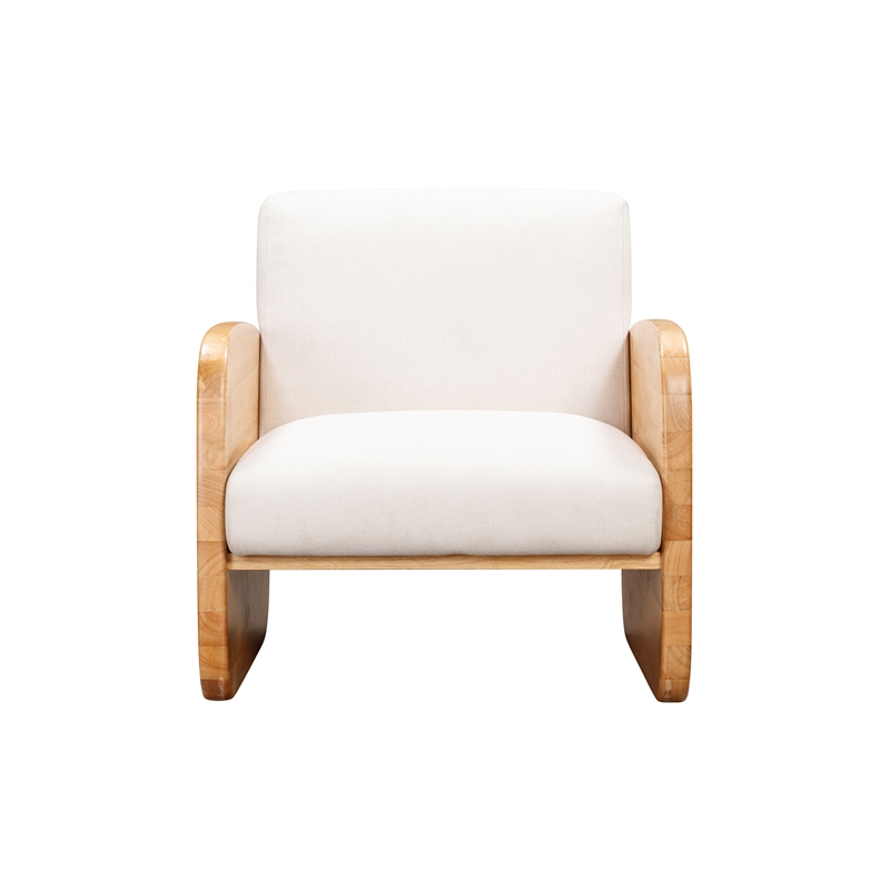 Posh Living Jolynn Wood Arm Chair Natural