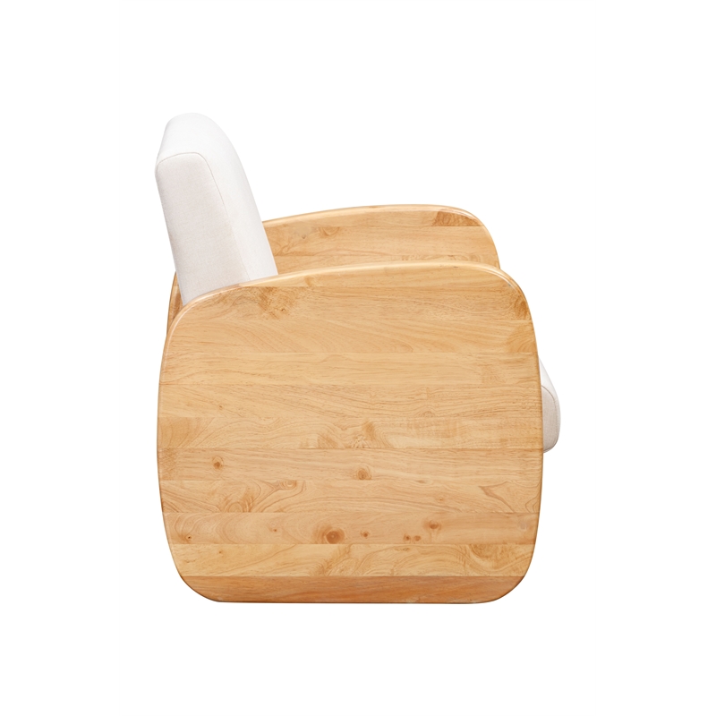 Posh Living Jolynn Wood Arm Chair Natural