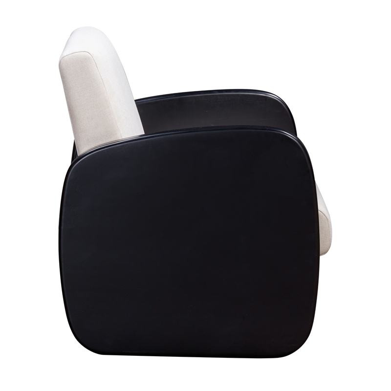 Posh Living Jolynn Wood Arm Chair Black