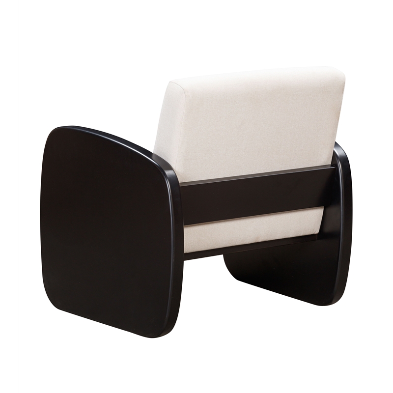 Posh Living Jolynn Wood Arm Chair Black