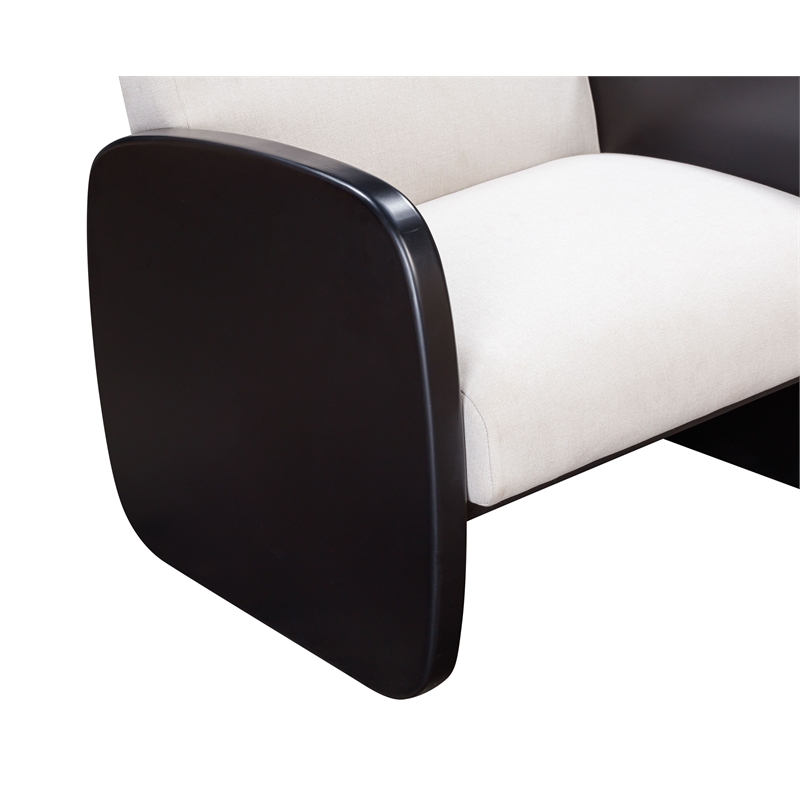 Posh Living Jolynn Wood Arm Chair Black