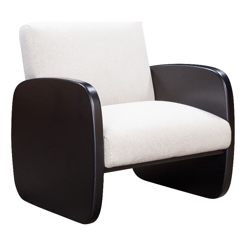 Posh Living Jolynn Wood Arm Chair Black