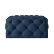Posh Living Ramon Linen Cocktail Ottoman Navy