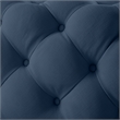 Posh Living Ramon Linen Cocktail Ottoman Navy