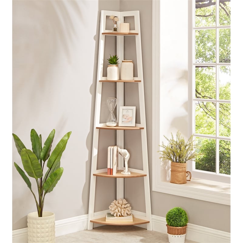Posh Living Jabril Bookshelf White