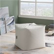 Magic Pouf Beige Beanbag Linen 3 in 1 Ottoman Chair Pillow