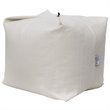 Magic Pouf Beige Beanbag Linen 3 in 1 Ottoman Chair Pillow