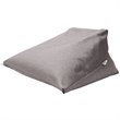 Magic Pouf Gray Beanbag Linen 3 in 1 Ottoman Chair Pillow