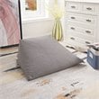 Magic Pouf Gray Beanbag Linen 3 in 1 Ottoman Chair Pillow
