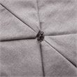 Magic Pouf Gray Beanbag Linen 3 in 1 Ottoman Chair Pillow