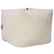 Magic Pouf Beige Beanbag Microplush 3 in 1 Ottoman Chair Pillow