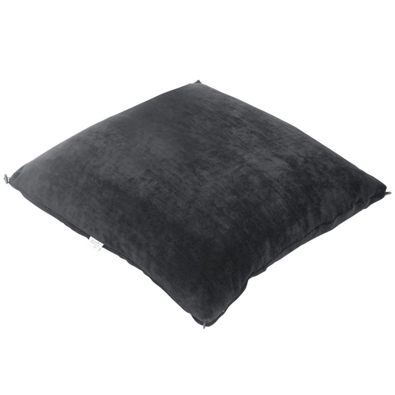 Magic Pouf Black Beanbag Microplush 3 in 1 Ottoman Chair Pillow
