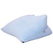 Magic Pouf Blue Beanbag Microplush 3 in 1 Ottoman Chair Pillow