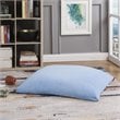 Magic Pouf Blue Beanbag Microplush 3 in 1 Ottoman Chair Pillow