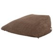 Magic Pouf Brown Beanbag Microplush 3 in 1 Ottoman Chair Pillow