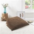 Magic Pouf Brown Beanbag Microplush 3 in 1 Ottoman Chair Pillow