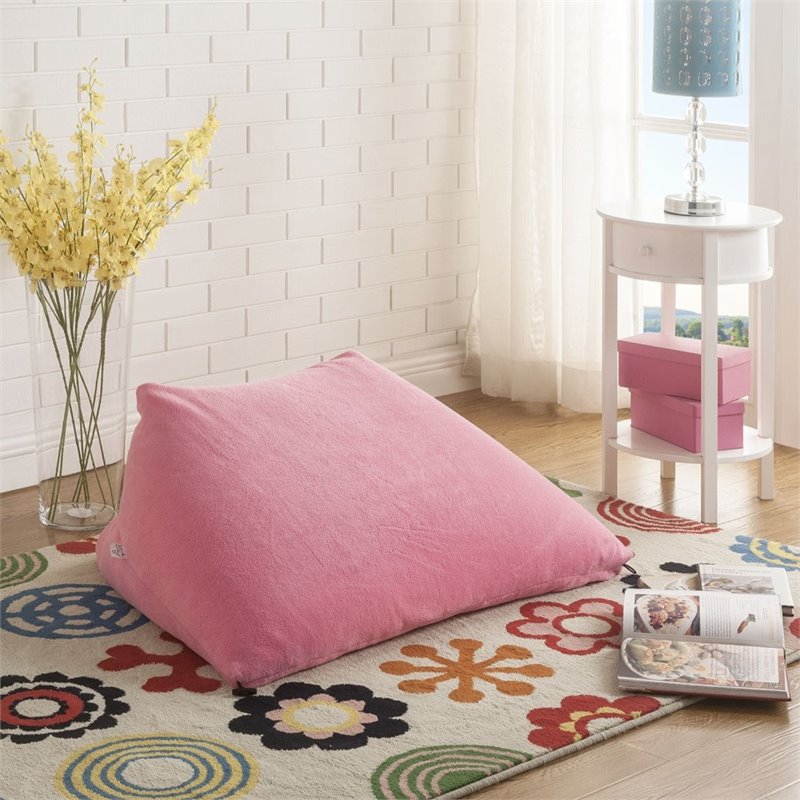 Magic Pouf Pink Beanbag Microplush 3 in 1 Ottoman Chair Pillow