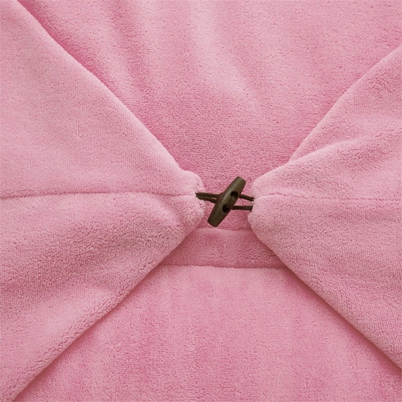 Magic Pouf Pink Beanbag Microplush 3 in 1 Ottoman Chair Pillow