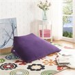 Magic Pouf Purple Beanbag Microplush 3 in 1 Ottoman Chair Pillow