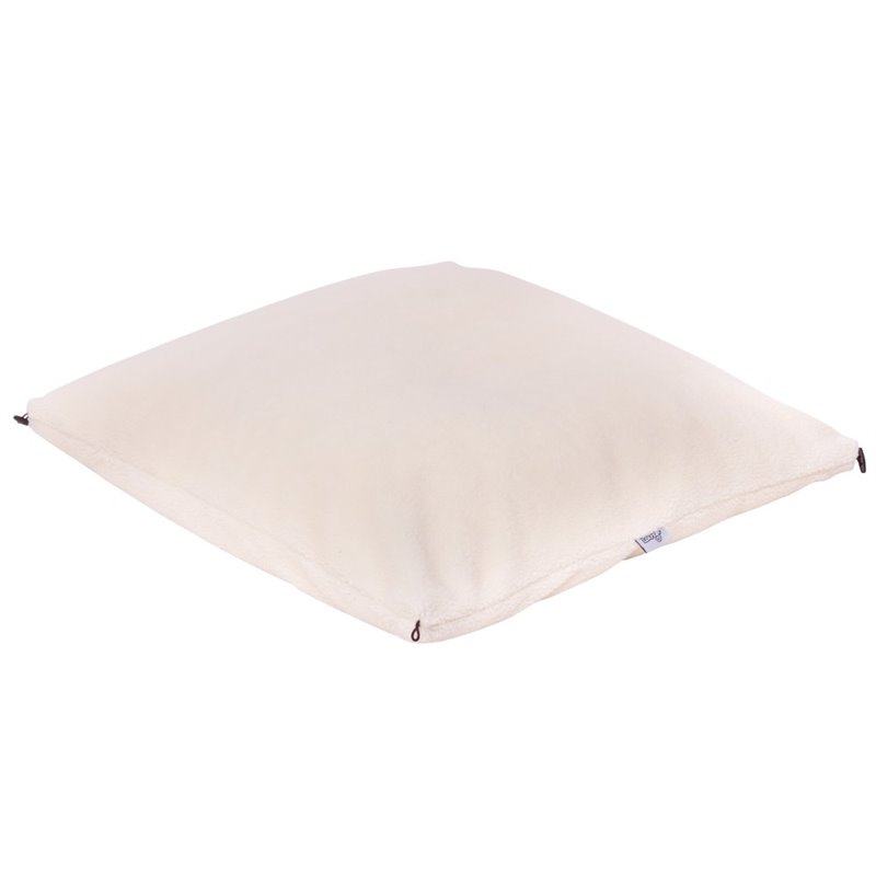 Magic Pouf Cream White Beanbag Sherpa 3 in 1 Ottoman Chair Pillow