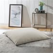 Magic Pouf Cream White Beanbag Sherpa 3 in 1 Ottoman Chair Pillow