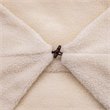 Magic Pouf Cream White Beanbag Sherpa 3 in 1 Ottoman Chair Pillow